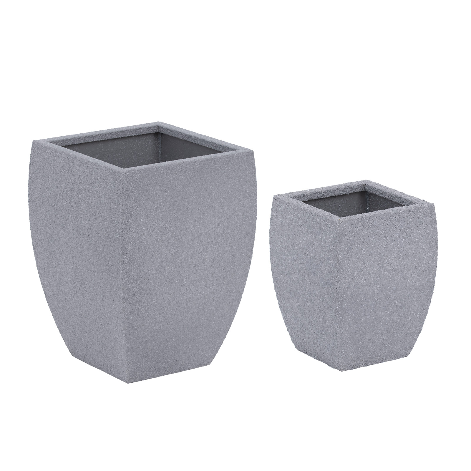 Planter Pot - Set of 2 - Corten steel - conical / rounded - Royal Catering