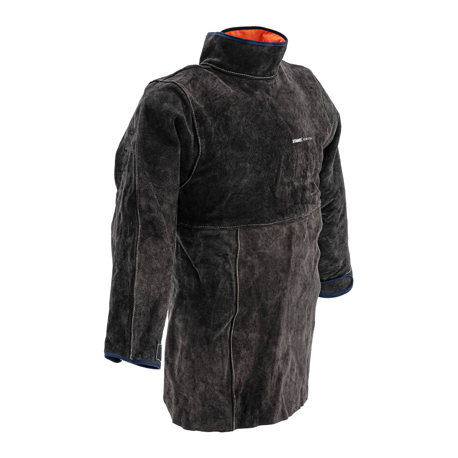 Welding Apron - cow split leather - size L - nylon strap