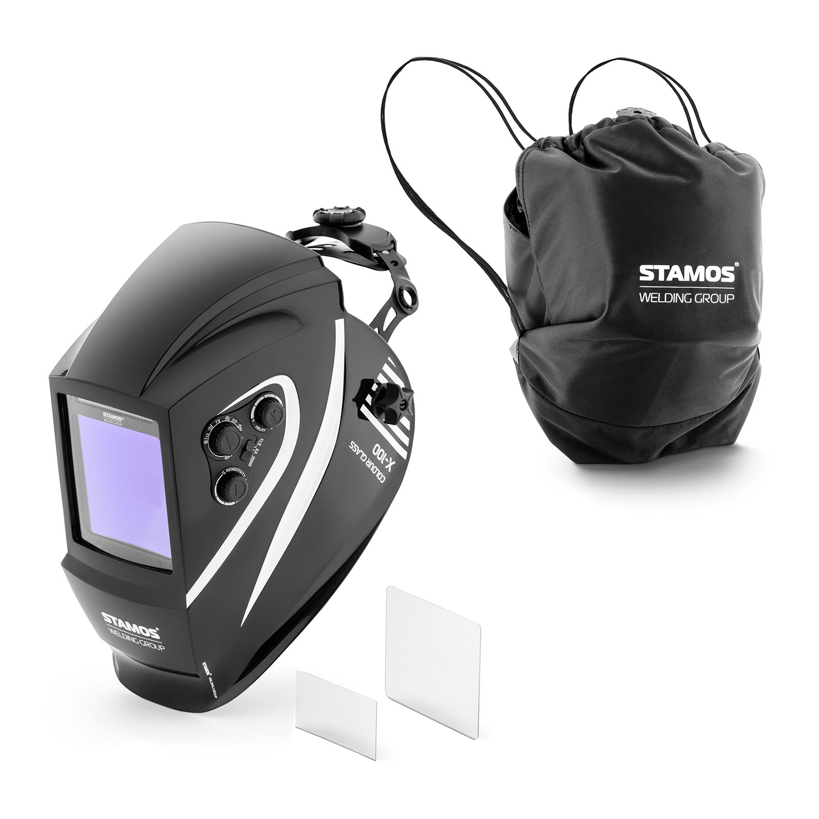 Welding Helmet - COLOUR GLASS X-100 - coloured field of vision