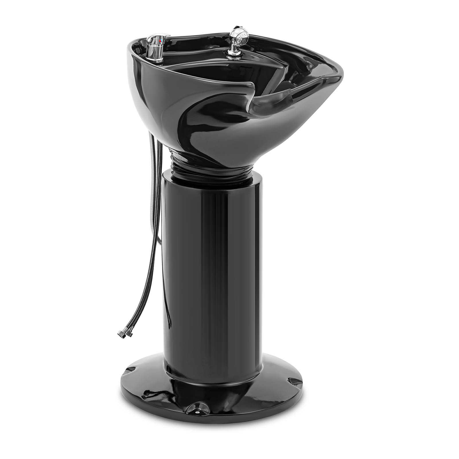 Hairdresser's washbasin - inclinable - with mixer tap, hose and showerhead