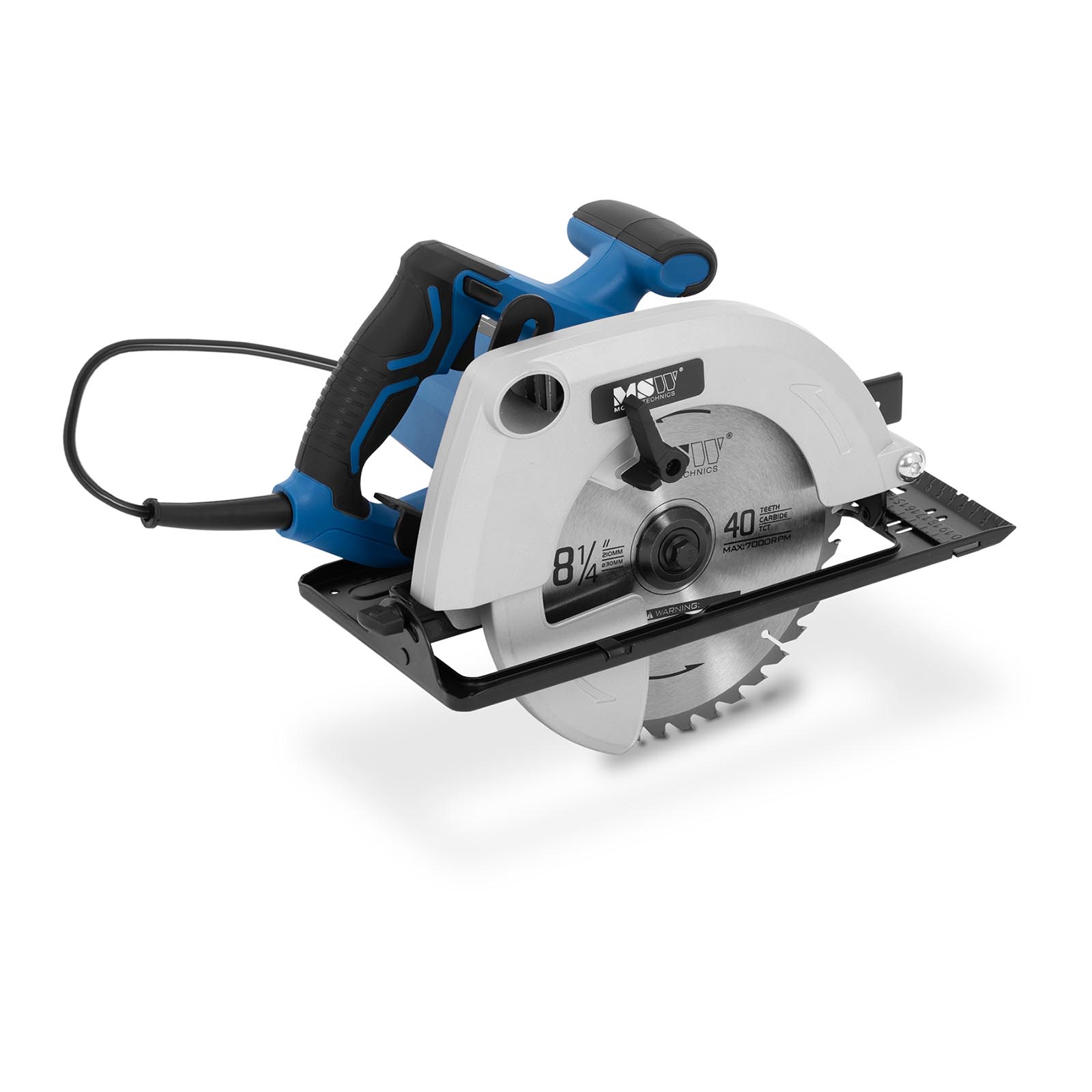 Hand Held Circular Saw - 2000 W - 4500 rpm - Ø 210 mm - 0 - 45°