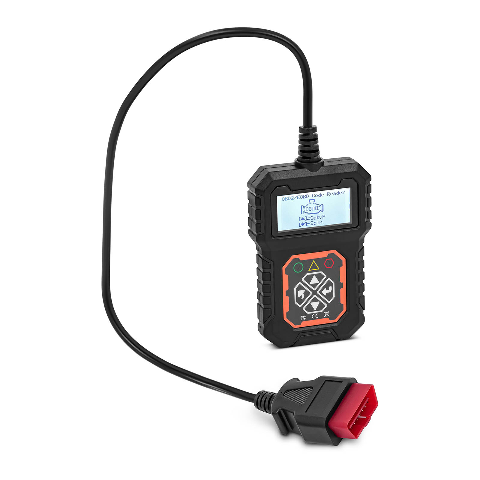 OBD2 diagnostic device - 8 - 25 V - LCD - Fault codes / VIN / ID / CVN