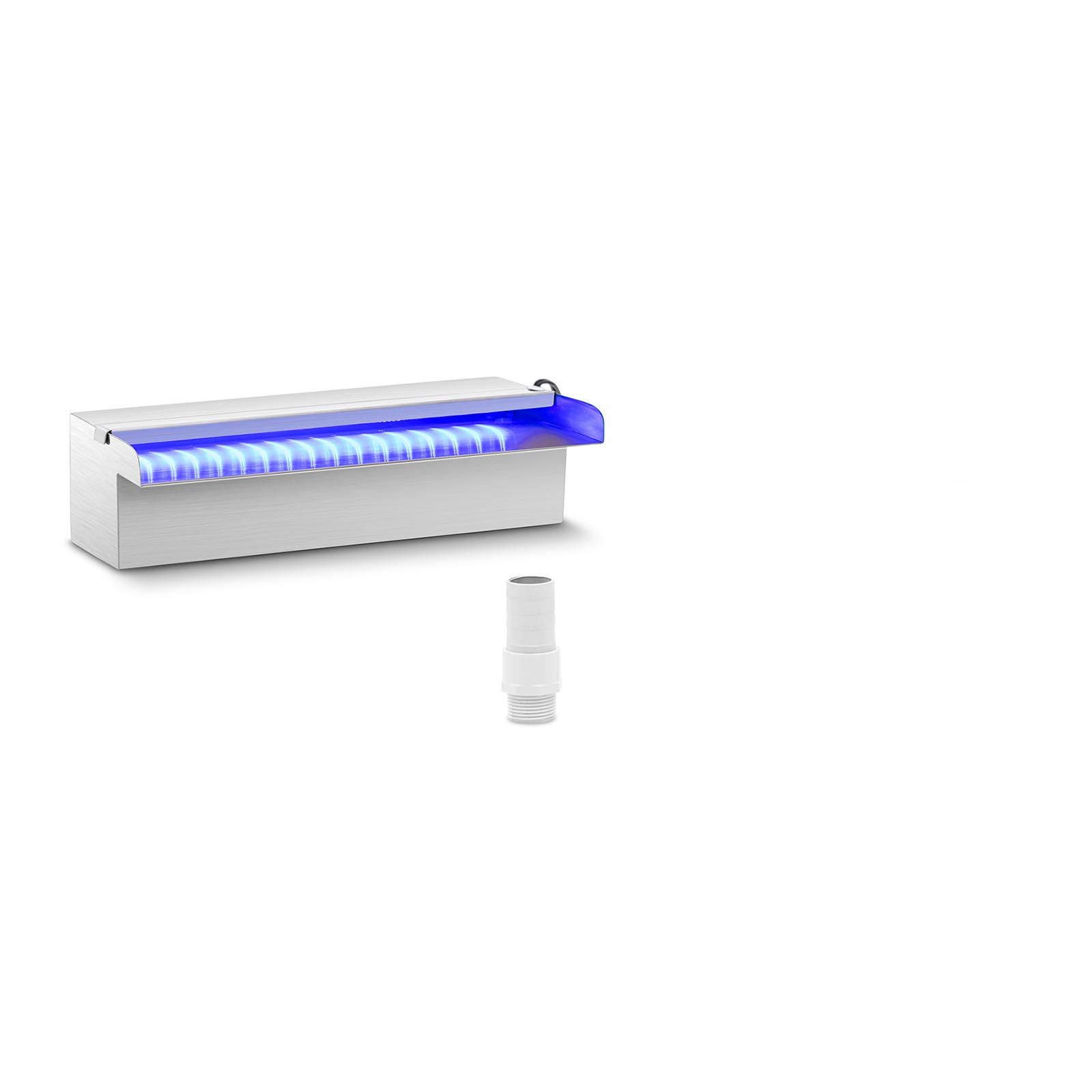Surge shower - 30 cm - LED lighting - Blue / White - open water outlet